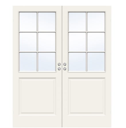 PARSKJUTDÖRR SWEDOOR STYLE SP6 FORMPRESSAD LÄTTDÖRR VIT INFÄLLD