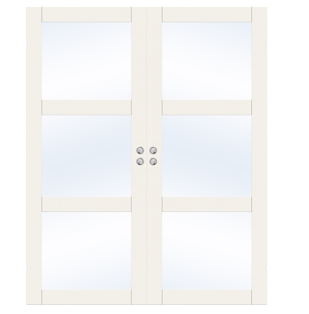 PARSKJUTD�RR SWEDOOR PURITY GW03L KLARGLAS VIT INF�LLD