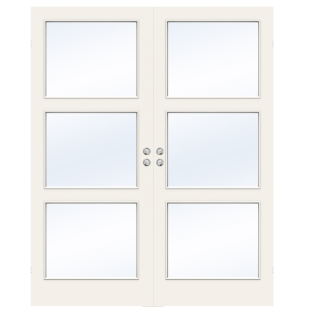 PARSKJUTD�RR SWEDOOR EASY GW3 L�TTD�RR KLARGLAS VIT INF�LLD