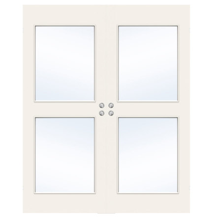 PARSKJUTDÖRR SWEDOOR EASY G03 LÄTTDÖRR KLARGLAS VIT INFÄLLD