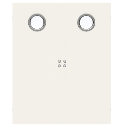 PARSKJUTDÖRR SWEDOOR STABLE G64 KOMPAKT KLARGLAS VIT INFÄLLD