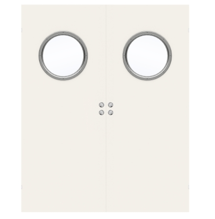 PARSKJUTDÖRR SWEDOOR STABLE G68 KOMPAKT KLARGLAS VIT INFÄLLD