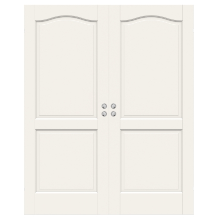 PARSKJUTDÖRR SWEDOOR CRAFT 02B MASSIV SPEGELDÖRR VIT INFÄLLD