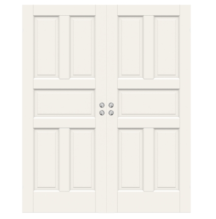 PARSKJUTDÖRR SWEDOOR CRAFT 05 MASSIV SPEGELDÖRR VIT INFÄLLD