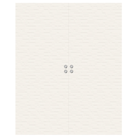 PARSKJUTDÖRR SWEDOOR CHARISMA D100 MASSIV VIT INFÄLLD