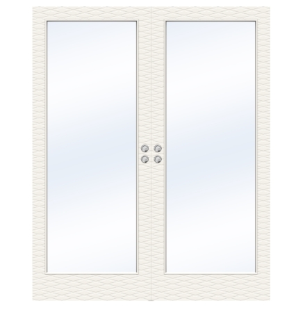 PARSKJUTD�RR SWEDOOR CHARISMA D200 GW1 MASSIV KLARGLAS VIT INF�LLD