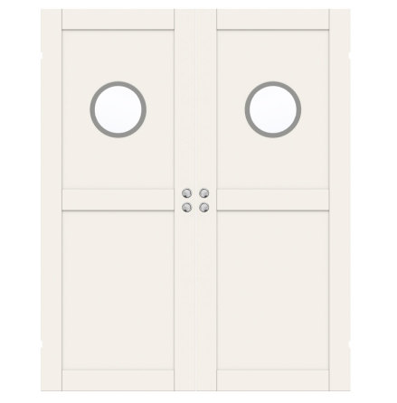 PARSKJUTD�RR SWEDOOR UNIQUE 02L GWA130 VIT KLARGLAS INF�LLD