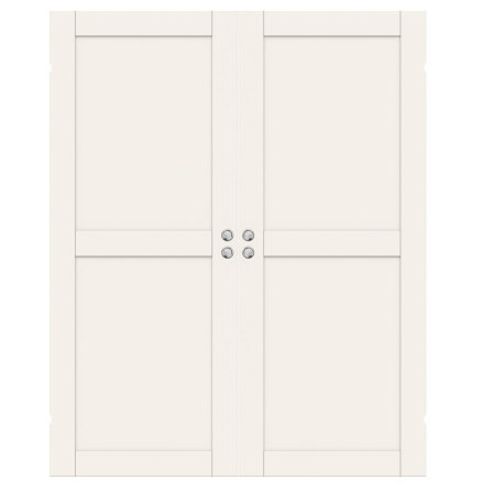 PARSKJUTDÖRR SWEDOOR UNIQUE 02L VIT INFÄLLD