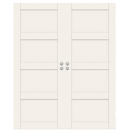 PARSKJUTDÖRR SWEDOOR UNIQUE 04L VIT INFÄLLD