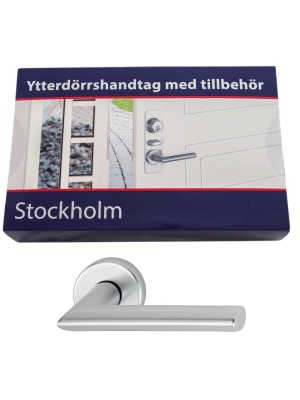 Beslagspaket (Monterad) Hoppe Stockholm Rostfri