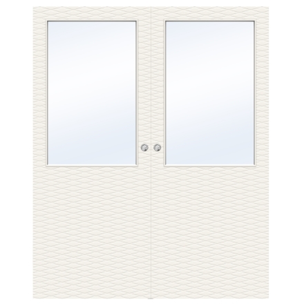PARSKJUTD�RR SWEDOOR CHARISMA D200 GW13 MASSIV KLARGLAS VIT UTANP�LIGGANDE