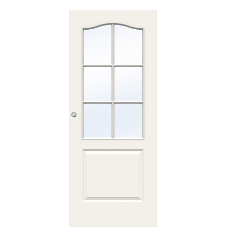 SKJUTDÖRR SWEDOOR COMPACT SP6B FORMPRESSAD KOMPAKT KLARGLAS VIT UTANPÅLIGGANDE