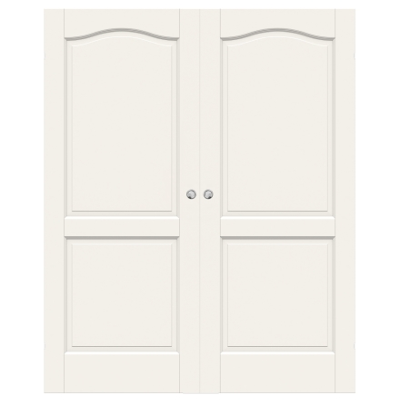 PARSKJUTDÖRR SWEDOOR CRAFT 02B MASSIV SPEGELDÖRR VIT UTANPÅLIGGANDE