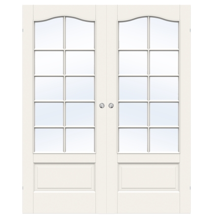 PARSKJUTD�RR SWEDOOR CRAFT SP10B MASSIV KLARGLAS VIT UTANP�LIGGANDE