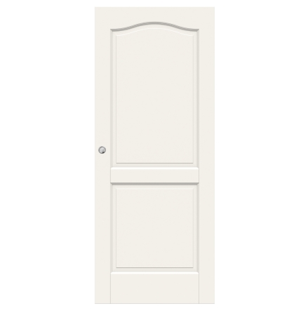 SKJUTDÖRR SWEDOOR CRAFT 02B MASSIV SPEGELDÖRR VIT UTANPÅLIGGANDE