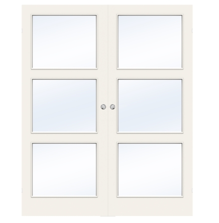 PARSKJUTD�RR SWEDOOR EASY GW3 L�TTD�RR KLARGLAS VIT UTANP�LIGGANDE