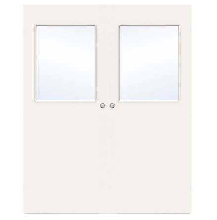 PARSKJUTDÖRR SWEDOOR EASY G21 LÄTTDÖRR KLARGLAS VIT UTANPÅLIGGANDE