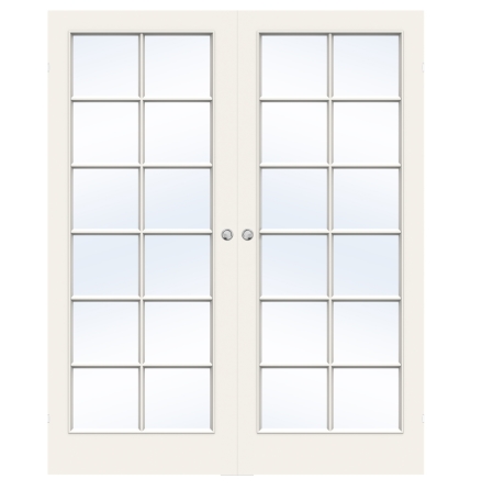 PARSKJUTDÖRR SWEDOOR EASY SP12 LÄTTDÖRR KLARGLAS VIT UTANPÅLIGGANDE