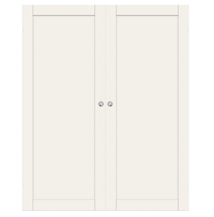 PARSKJUTDÖRR SWEDOOR PURITY 01L VIT UTANPÅLIGGANDE