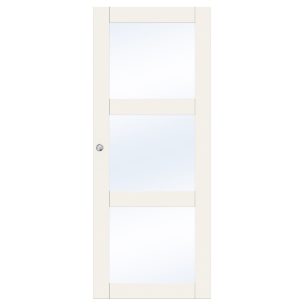 SKJUTD�RR SWEDOOR PURITY GW03L KLARGLAS VIT UTANP�LIGGANDE