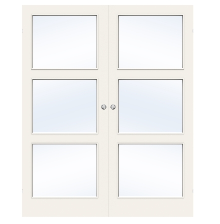 PARSKJUTD�RR SWEDOOR STABLE GW3 KOMPAKT KLARGLAS VIT UTANP�LIGGANDE