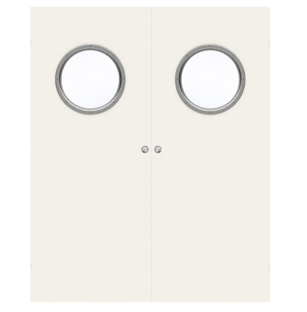 PARSKJUTDÖRR SWEDOOR STABLE G68 KOMPAKT KLARGLAS VIT UTANPÅLIGGANDE