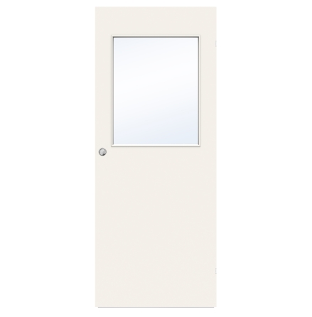 SKJUTDÖRR SWEDOOR STABLE G21 KOMPAKT KLARGLAS VIT UTANPÅLIGGANDE