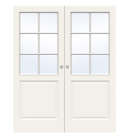 PARSKJUTDÖRR SWEDOOR STYLE SP6 FORMPRESSAD LÄTTDÖRR VIT UTANPÅLIGGANDE