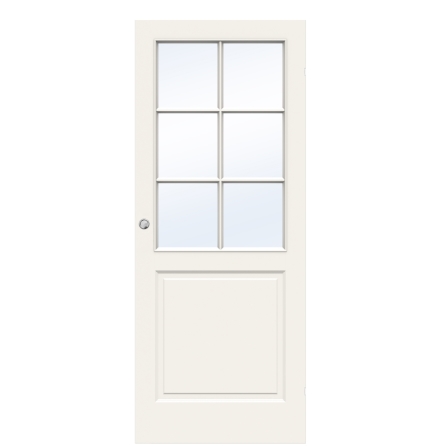 SKJUTDÖRR SWEDOOR STYLE SP6 FORMPRESSAD LÄTTDÖRR VIT UTANPÅLIGGANDE
