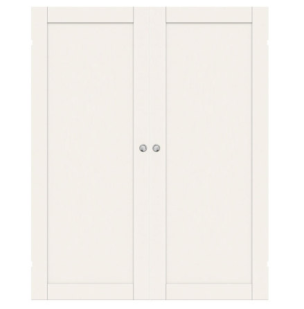 PARSKJUTDÖRR SWEDOOR UNIQUE 01L VIT UTANPÅLIGGANDE