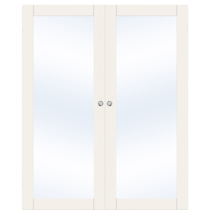 PARSKJUTD�RR SWEDOOR UNIQUE GW01L VIT KLARGLAS UTANP�LIGGANDE