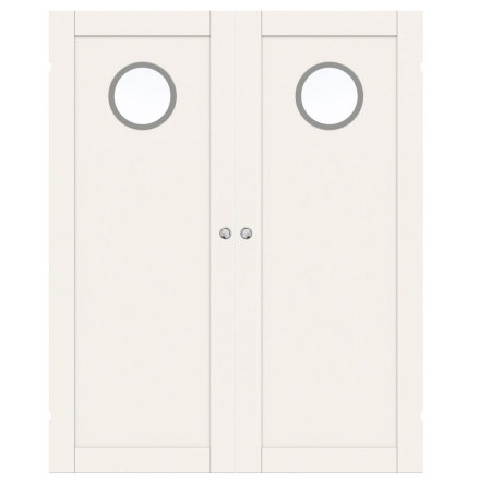 PARSKJUTD�RR SWEDOOR UNIQUE 01L GWA130 VIT KLARGLAS UTANP�LIGGANDE