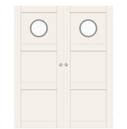 PARSKJUTD�RR SWEDOOR UNIQUE 03L GWA130 VIT KLARGLAS UTANP�LIGGANDE