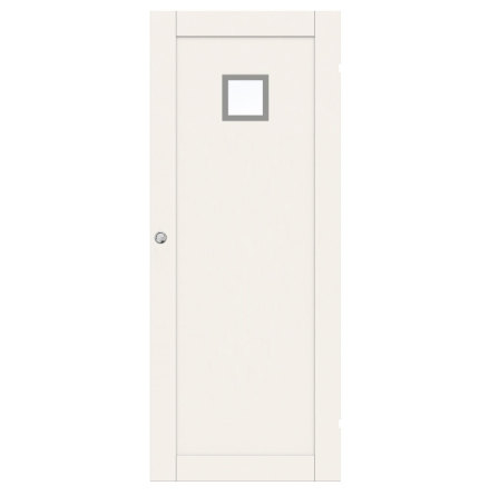 SKJUTDÖRR SWEDOOR UNIQUE 01L GWA120 VIT KLARGLAS UTANPÅLIGGANDE