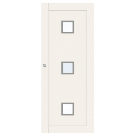 SKJUTDÖRR SWEDOOR UNIQUE 01L GWA320 VIT KLARGLAS UTANPÅLIGGANDE