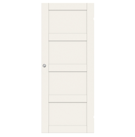 SKJUTDÖRR SWEDOOR UNIQUE 04L VIT UTANPÅLIGGANDE