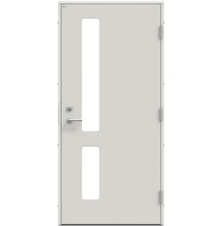 Ytterdörr Diplomat Inez Extreme Klarglas Vit