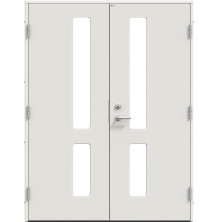 Parytterdörr Diplomat Inez Extreme Klarglas Vit