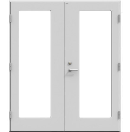 Parytterdörr Diplomat Irma Klarglas Vit