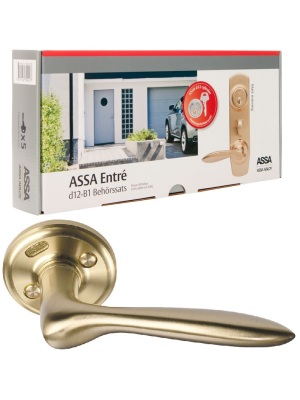 Beslagspaket (Monterad) ASSA 1956 MATTBORSTAD M�SSING