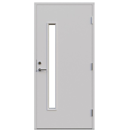 Ytterdörr Leksandsdörren Almberg Klarglas Vit