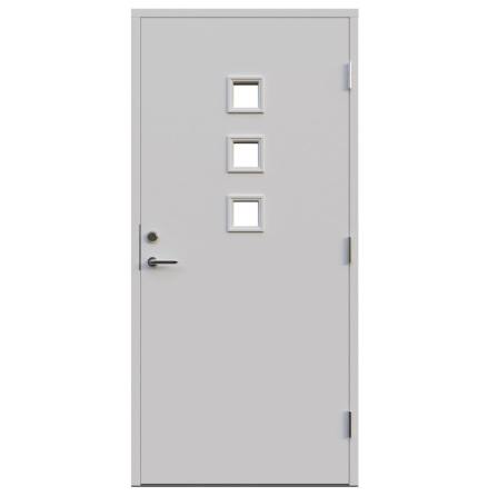 Ytterdörr Leksandsdörren Boda Klarglas Vit