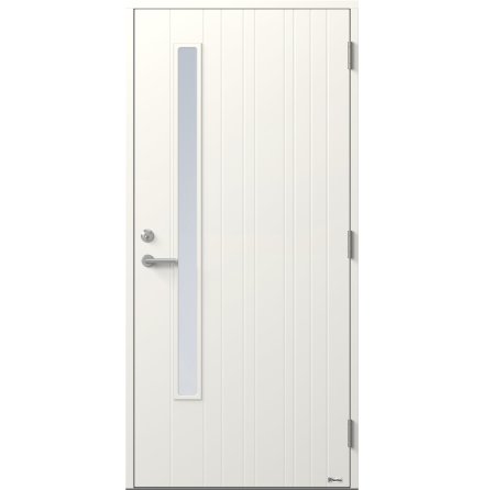 Ytterdörr BOR Linje 302G Klarglas Vit