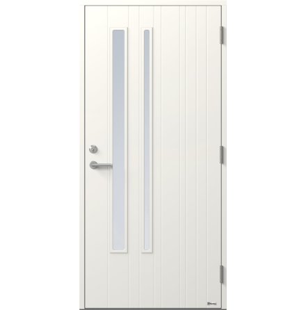 Ytterdörr BOR Linje 302G2 Klarglas Vit