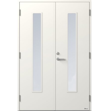 Parytterdörr BOR Linjalen 838PG Klarglas Vit