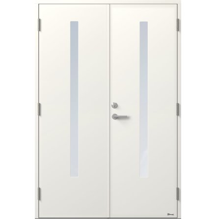 Parytterdörr BOR Sirius 863PG Klarglas Vit