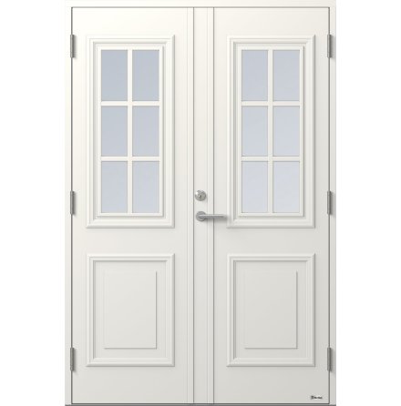 Parytterdörr BOR Venus 834PG Klarglas Vit