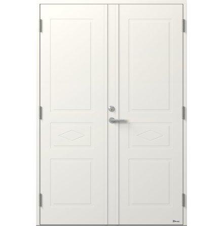 Parytterdörr BOR Tvillingarna 992P Tät Vit