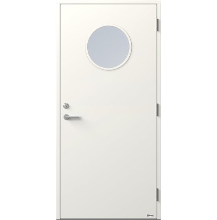 Ytterdörr BOR Lejonet 801G Klarglas Vit