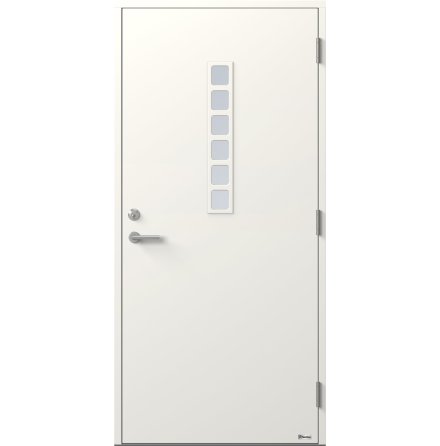 Ytterdörr BOR Rutan 831G Klarglas Vit